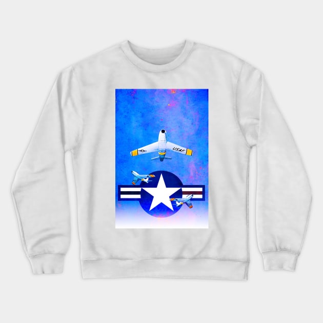 North American Sabre Crewneck Sweatshirt by Pitmatic